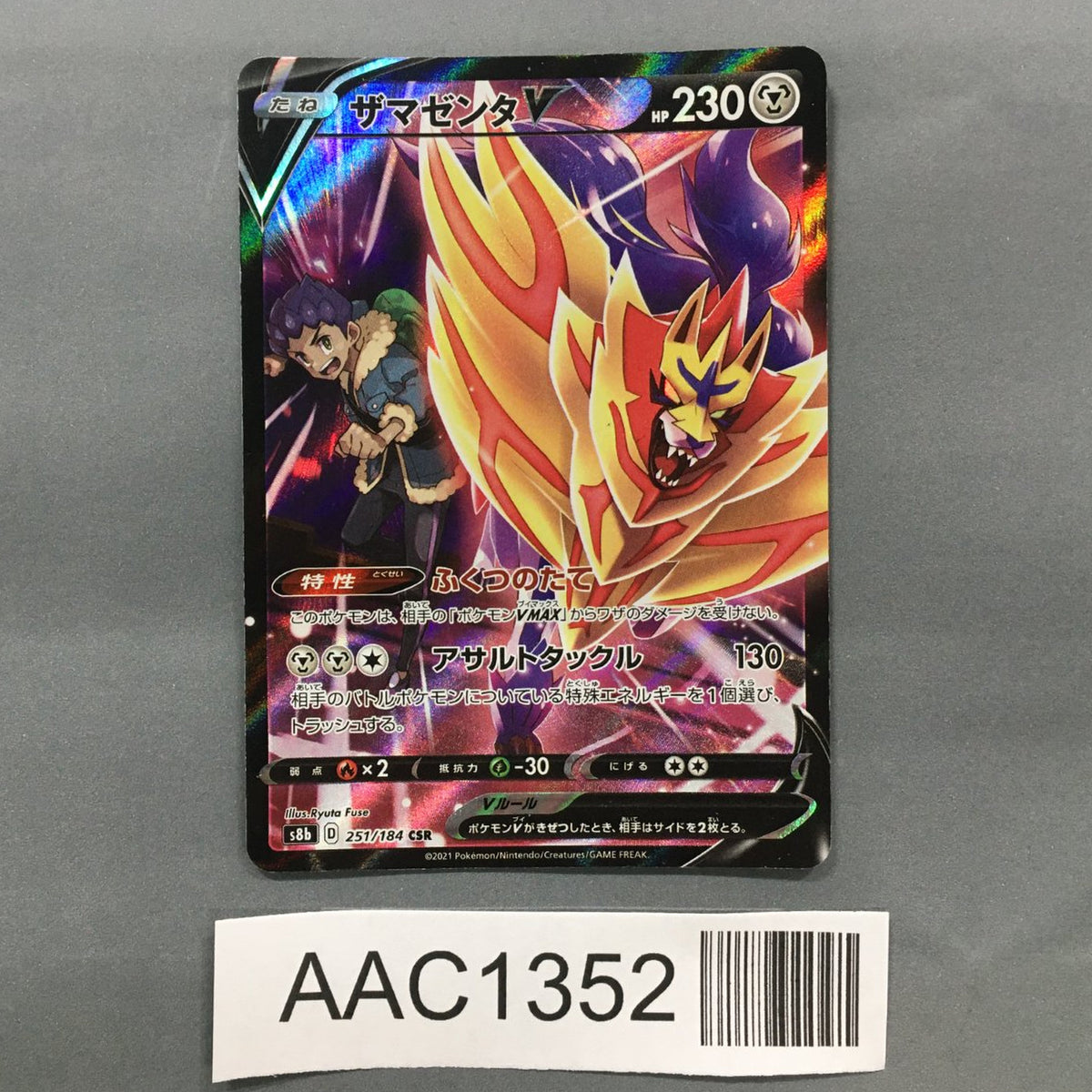 Zamazenta V 251/293 Holo Character Super Rare VMAX Climax Pokemon