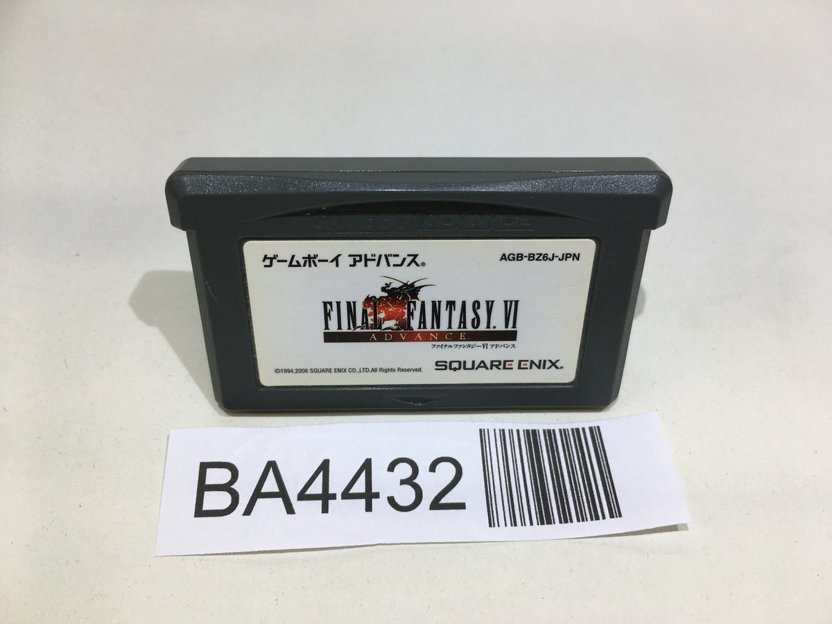 BA4432 Final Fantasy VI 6 Advance GameBoy Advance Japan