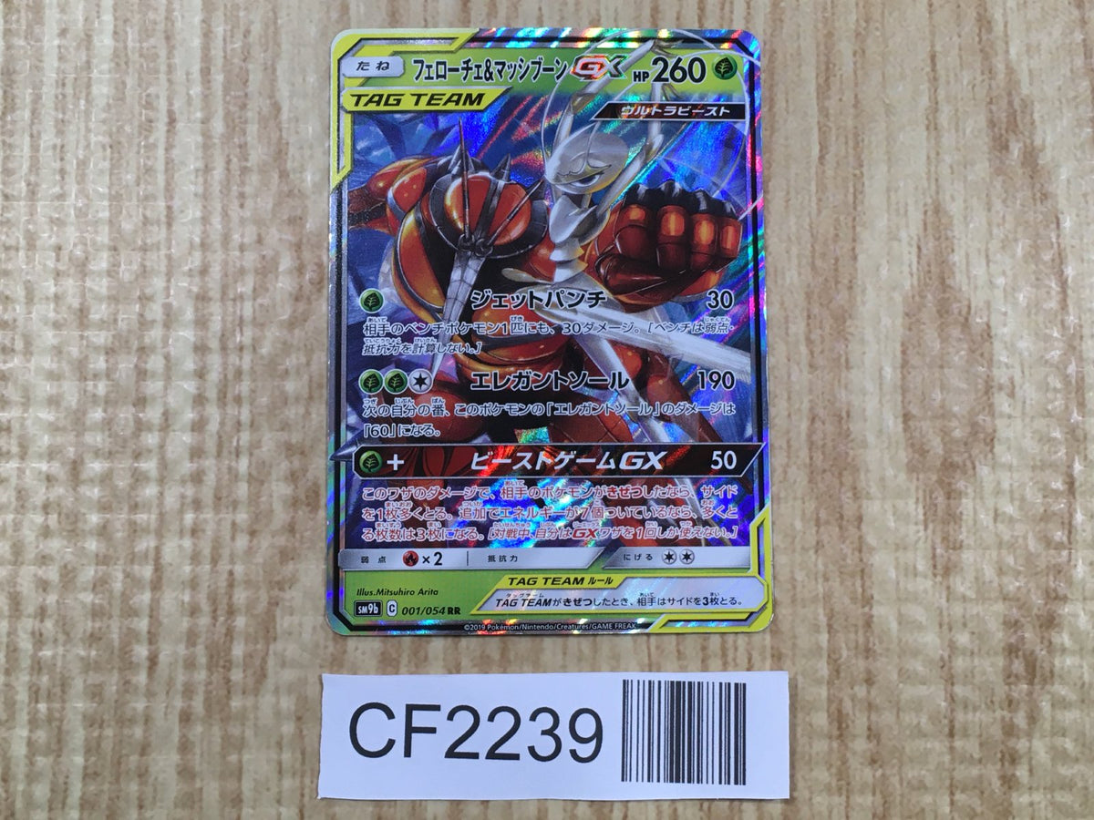 Pheromosa & Buzzwole GX 001/054 Full Metal Wall Pokemon Holo LP