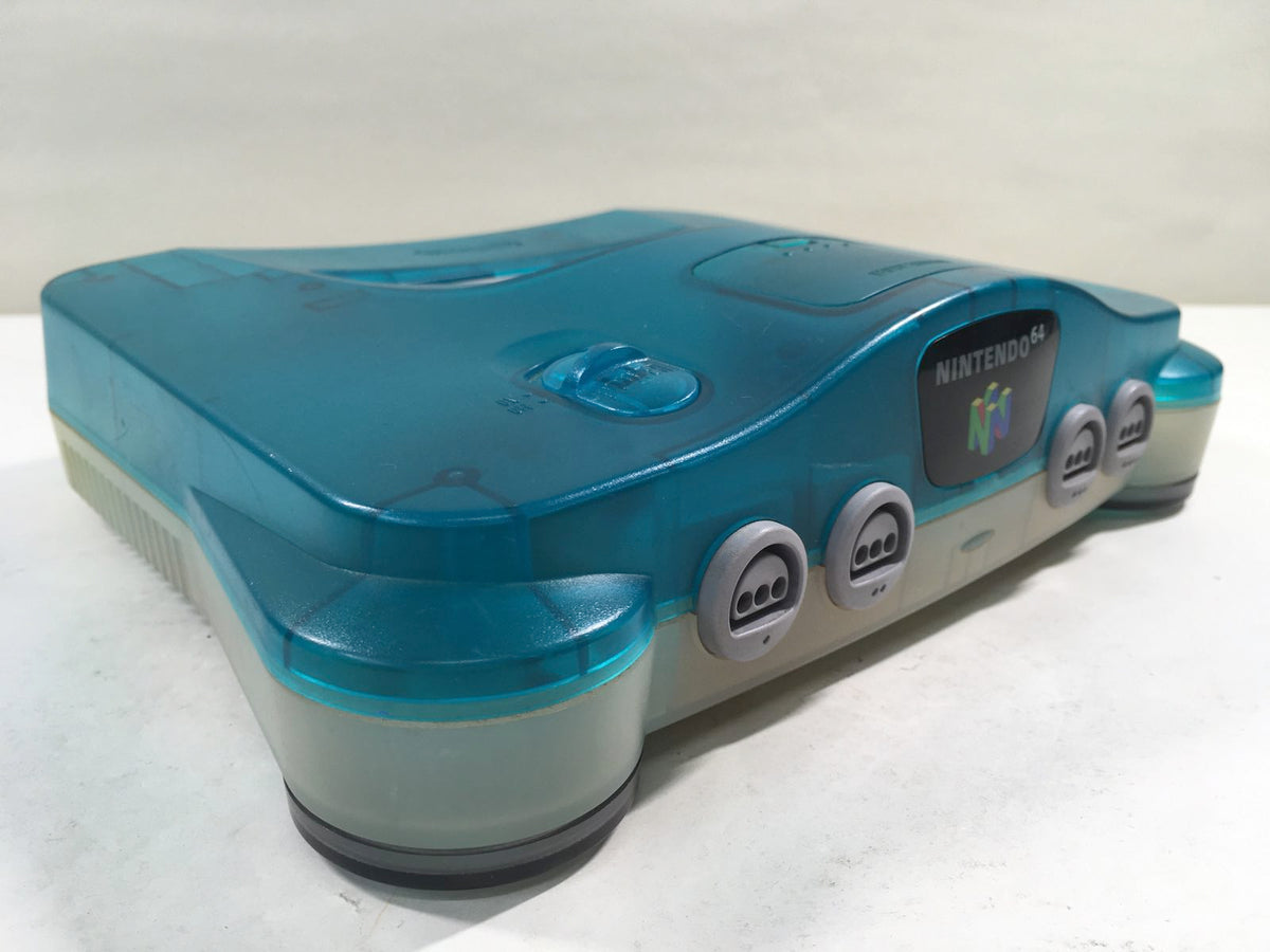 DK8461 Plz Read Item Condi Nintendo 64 Clear Blue Console