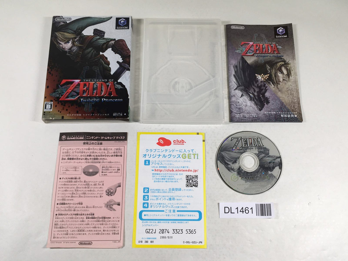 DL1461 The Legend of Zelda Twilight Princess BOXED GameCube Japan
