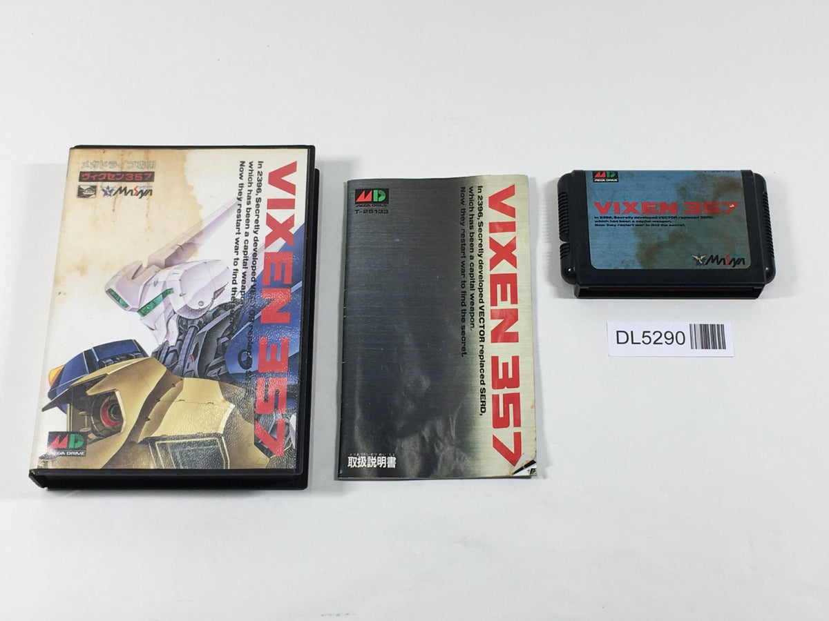 Vixen 357 Boxed SEGA MegaDrive Genesis Japan - DL5290 – J4U.co.jp