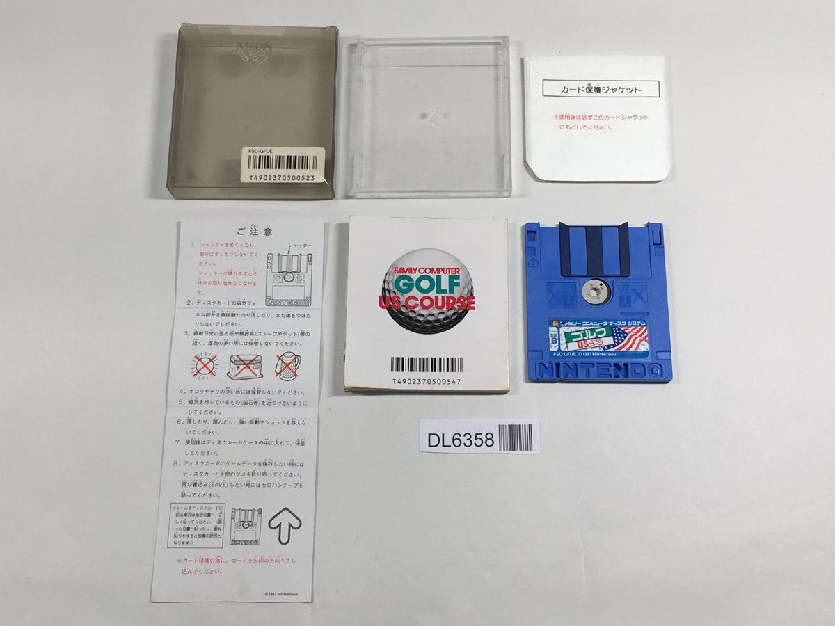 Golf U.S. Course Boxed Nintendo Famicom Disk Japan - DL6358 – J4U
