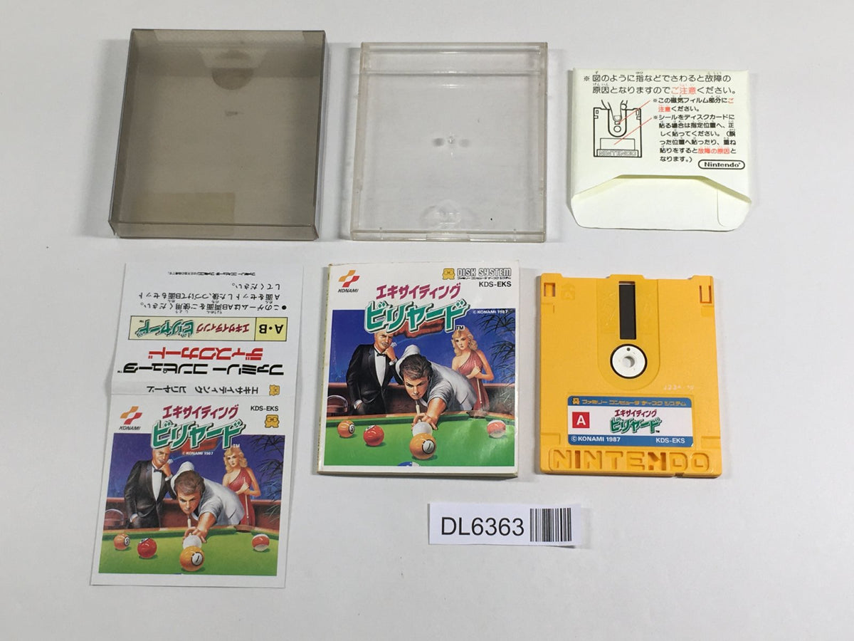 Exciting Billiard Boxed Nintendo Famicom Disk Japan - DL6363 – J4U