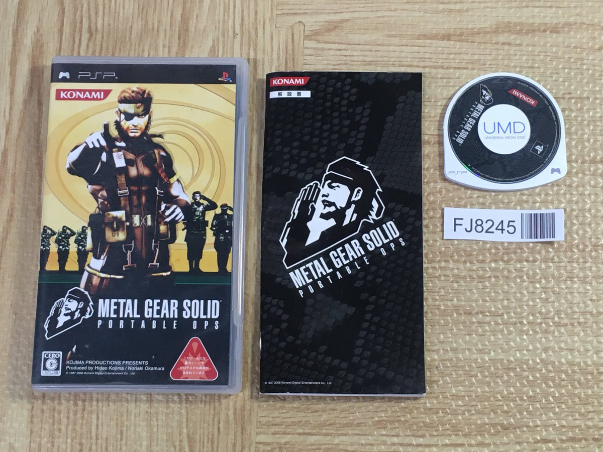 Metal Gear Solid Portable Ops SONY PSP Japan - FJ8245 – J4U.co.jp