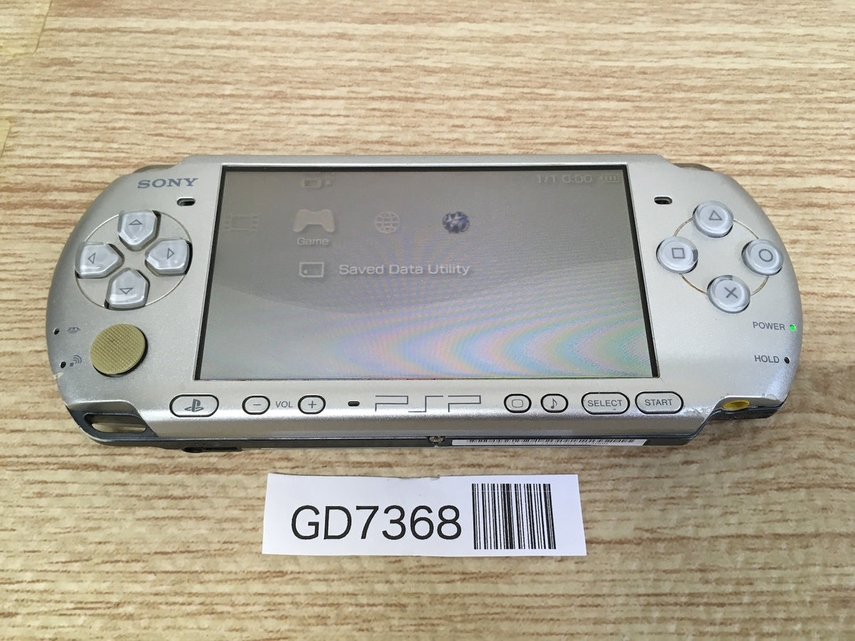 GD7368 Plz Read Item Condi PSP-3000 MYSTIC Silver SONY PSP