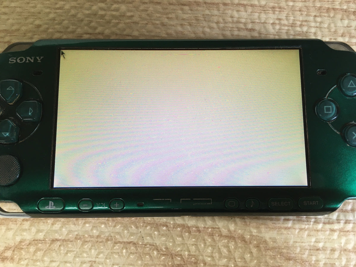 GD7379 Plz Read Item Condi PSP-3000 SPIRITED GREEN SONY PSP