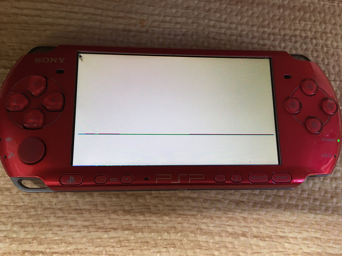 GD7554 Plz Read Item Condi PSP-3000 RADIANT RED SONY PSP