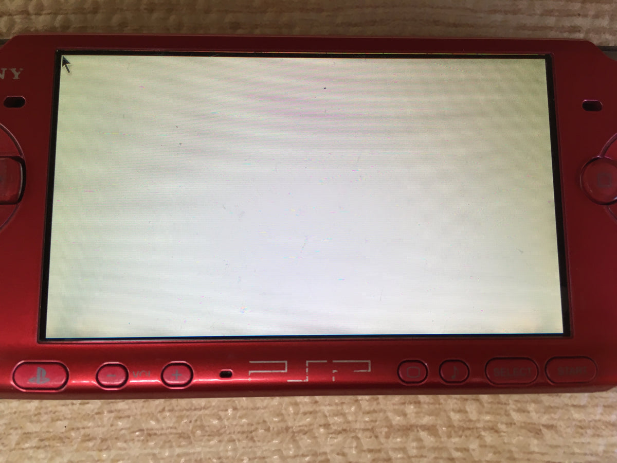 GD7555 Plz Read Item Condi PSP-3000 RADIANT RED SONY PSP