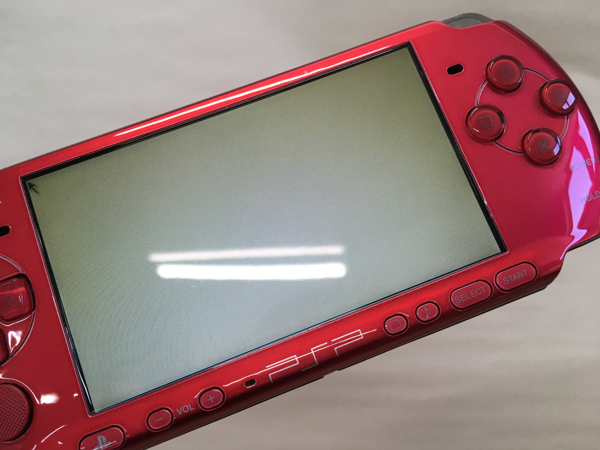 GD7558 Plz Read Item Condi PSP-3000 RADIANT RED SONY PSP