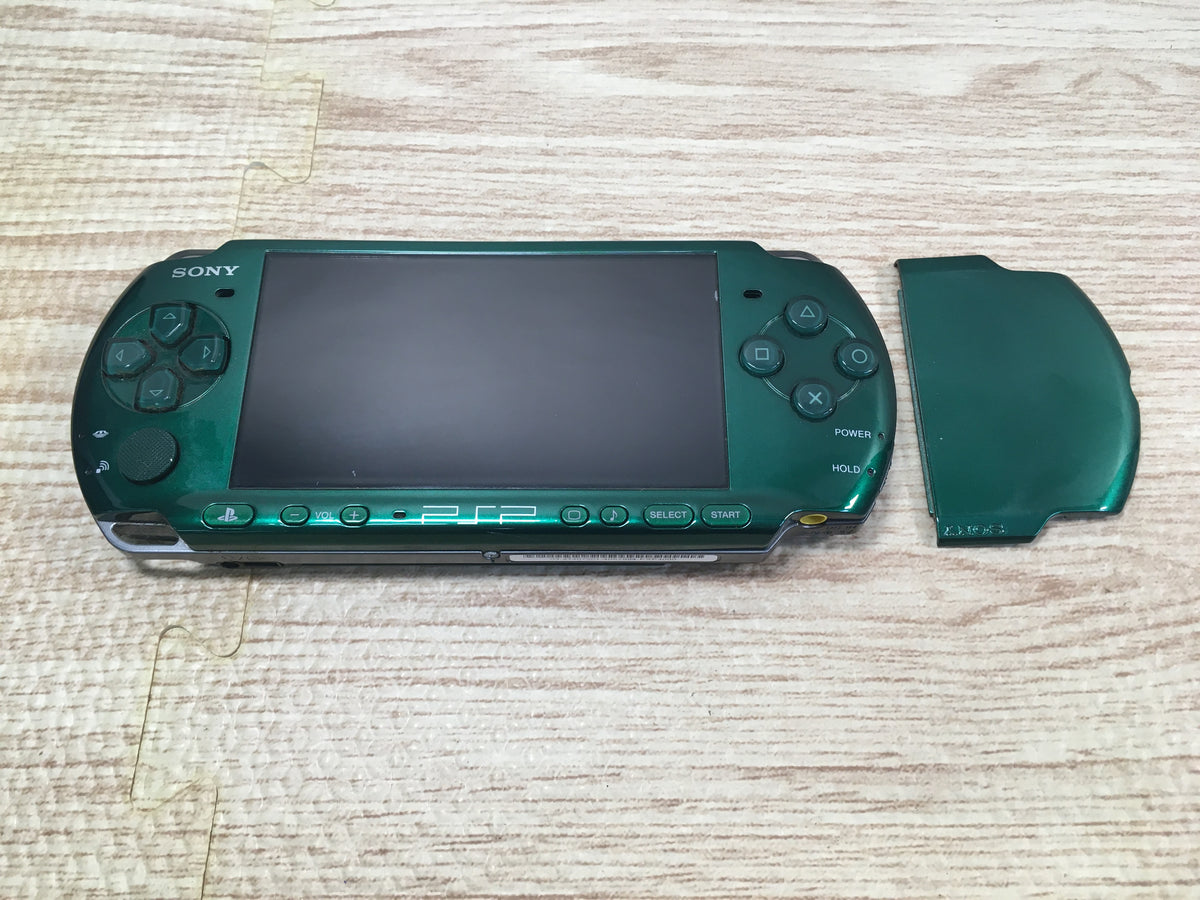 GD7563 Plz Read Item Condi PSP-3000 SPIRITED GREEN SONY PSP