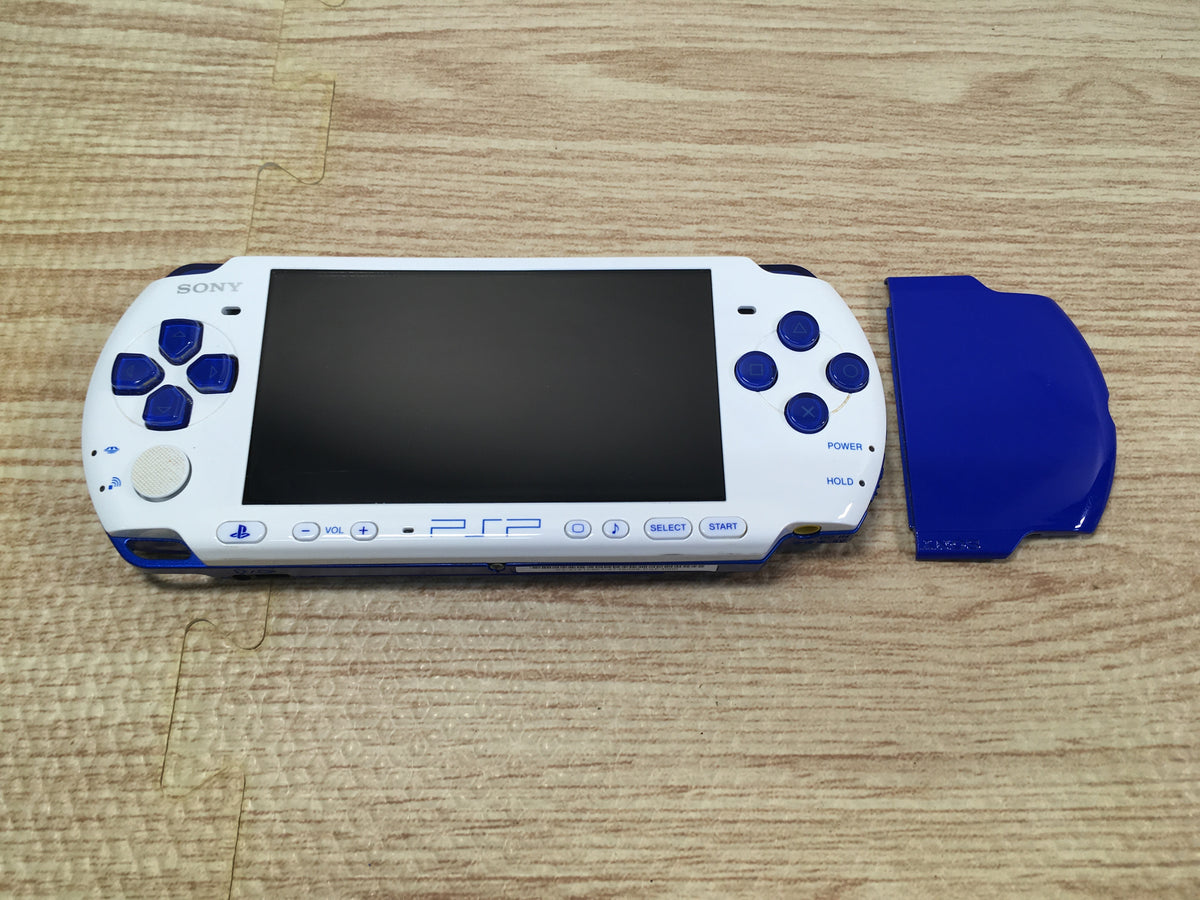 GD7569 Plz Read Item Condi PSP-3000 WHITE & BLUE SONY PSP