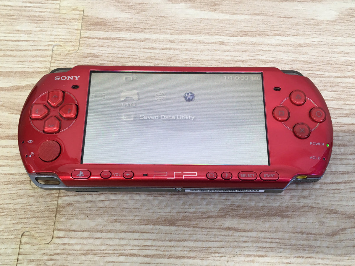 GD7579 PSP-3000 RADIANT RED BOXED SONY PSP Console Japan