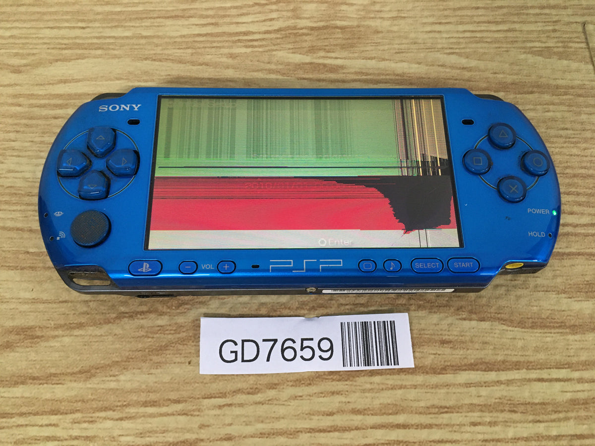 GD7659 Plz Read Item Condi PSP-3000 VIBRANT BLUE SONY PSP