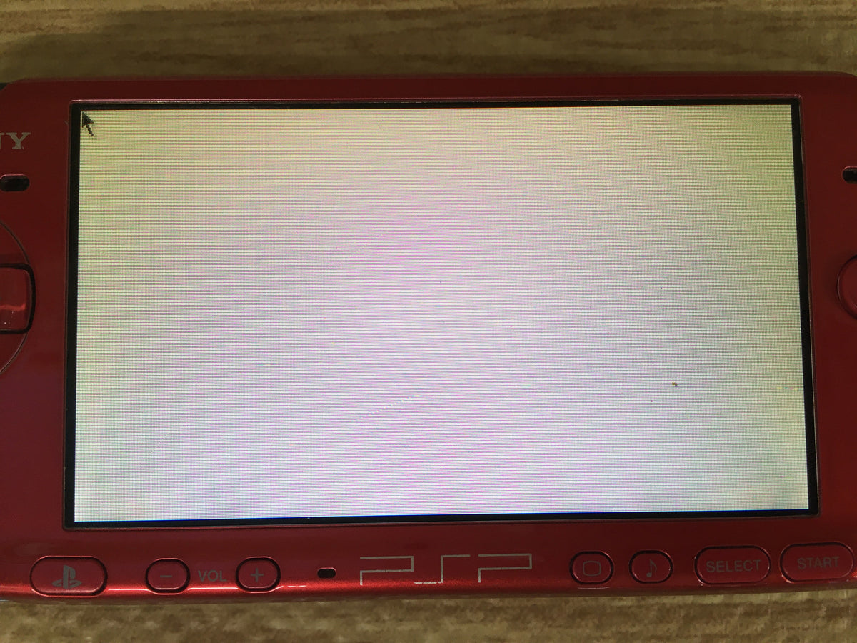 GD7660 Plz Read Item Condi PSP-3000 RADIANT RED SONY PSP