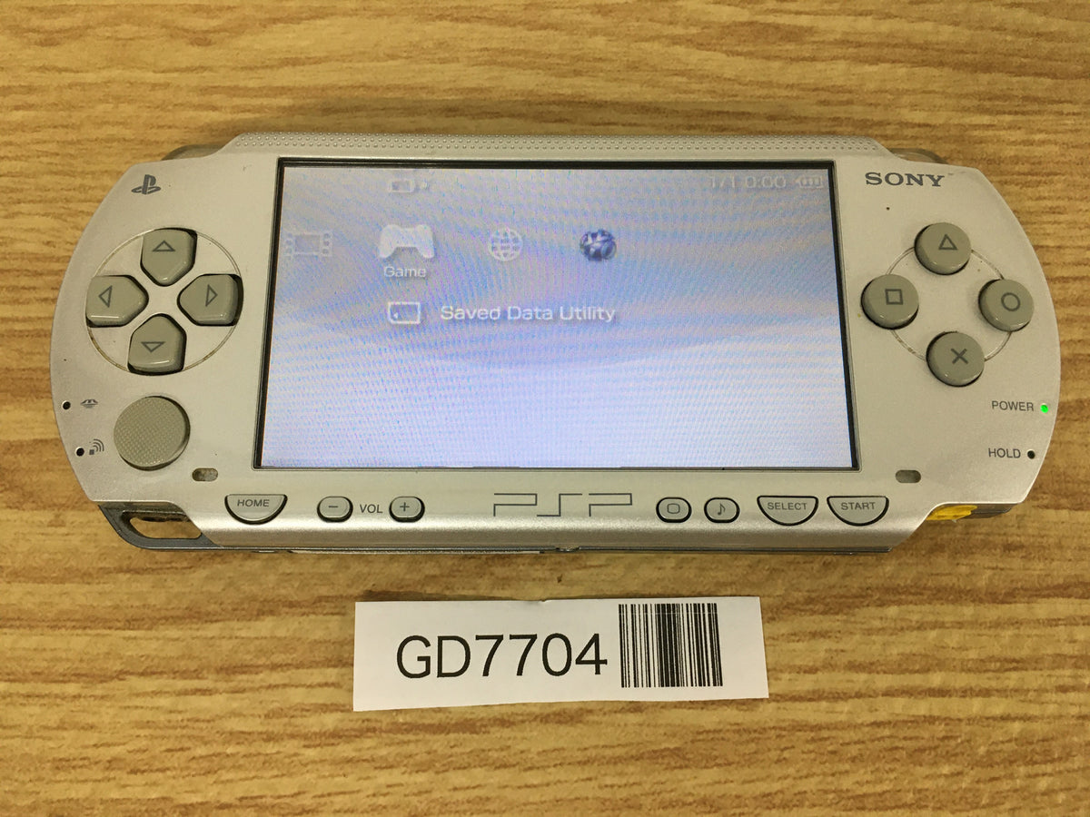 GD7704 Plz Read Item Condi PSP-1000 Silver SONY PSP Console