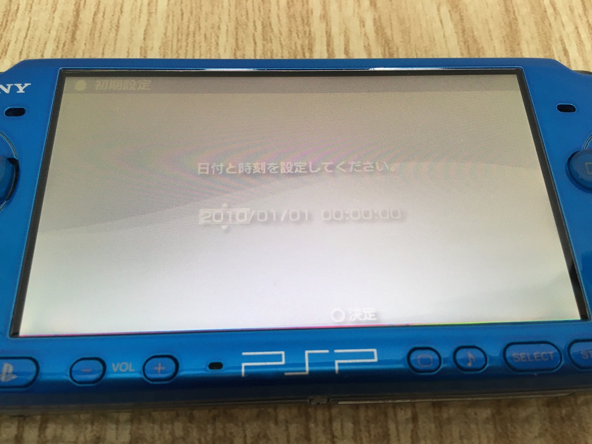 PSP3000型 GD7846 Plz Read Item Condi PSP-3000 VIBRANT BLUE SONY PSP