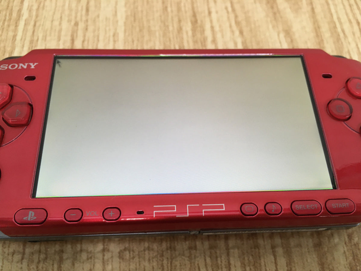 GD7851 Plz Read Item Condi PSP-3000 RADIANT RED SONY PSP