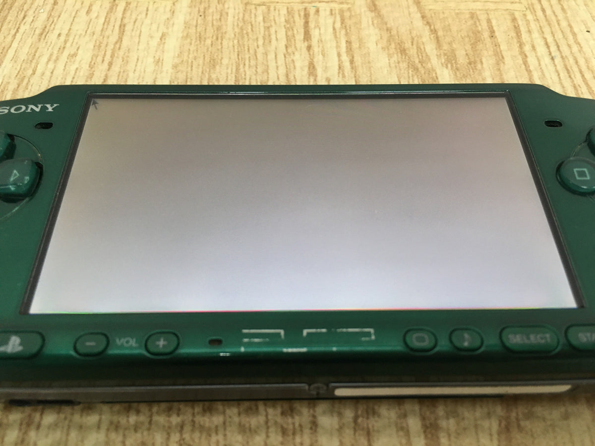GD7855 Plz Read Item Condi PSP-3000 SPIRITED GREEN SONY PSP