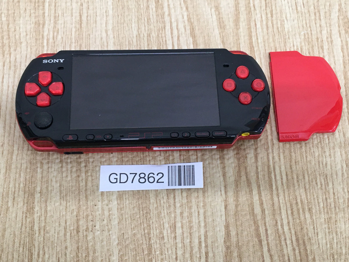 GD7862 Not Working PSP-3000 BLACK & RED SONY PSP Console