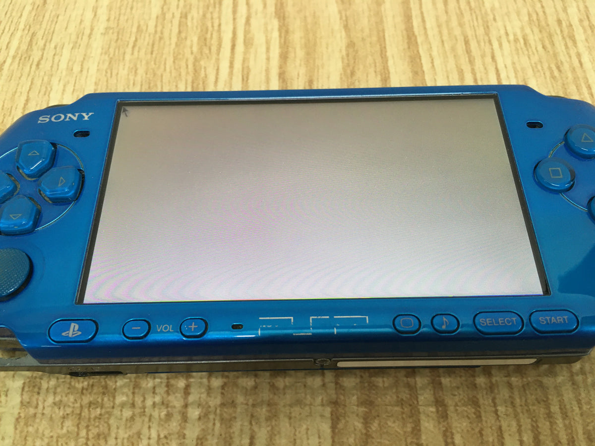 GD8221 Plz Read Item Condi PSP-3000 VIBRANT BLUE SONY PSP