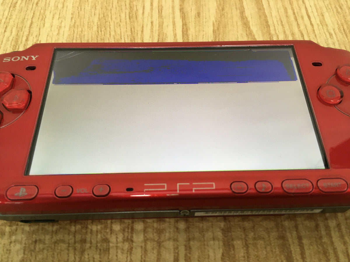 GD8226 Plz Read Item Condi PSP-3000 RADIANT RED SONY PSP