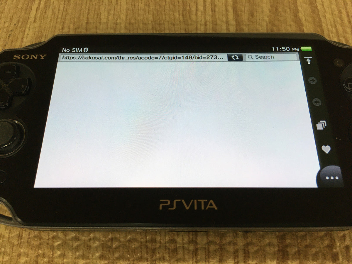 GD8246 Plz Read Item Condi PS Vita PCH-1000 CRYSTAL BLACK