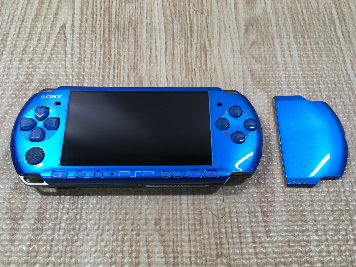 GD8322 Plz Read Item Condi PSP-3000 VIBRANT BLUE SONY PSP