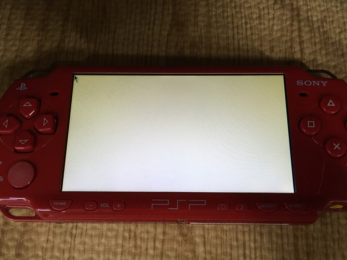 GD8477 Plz Read Item Cond PSP-2000 DEEP RED SONY PSP Console