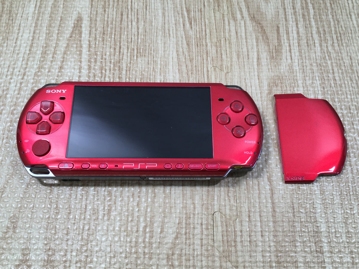 GD8509 With Defects - PSP-3000 RADIANT RED SONY PSP Console Japan