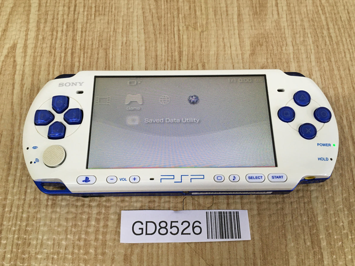 GD8526 With Defects - PSP-3000 WHITE & BLUE SONY PSP Console Japan