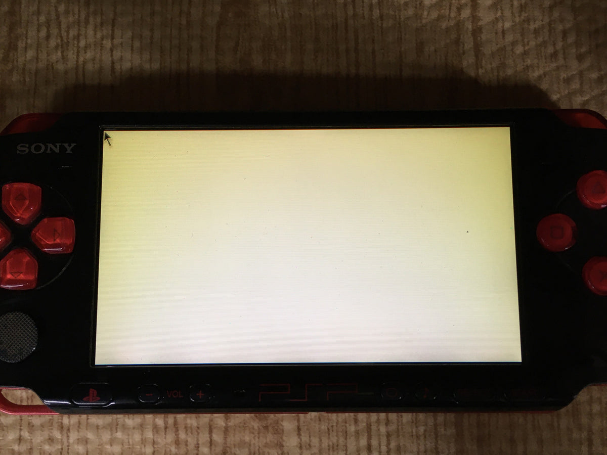 GD8528 Plz Read Item Condi PSP-3000 BLACK & RED SONY PSP