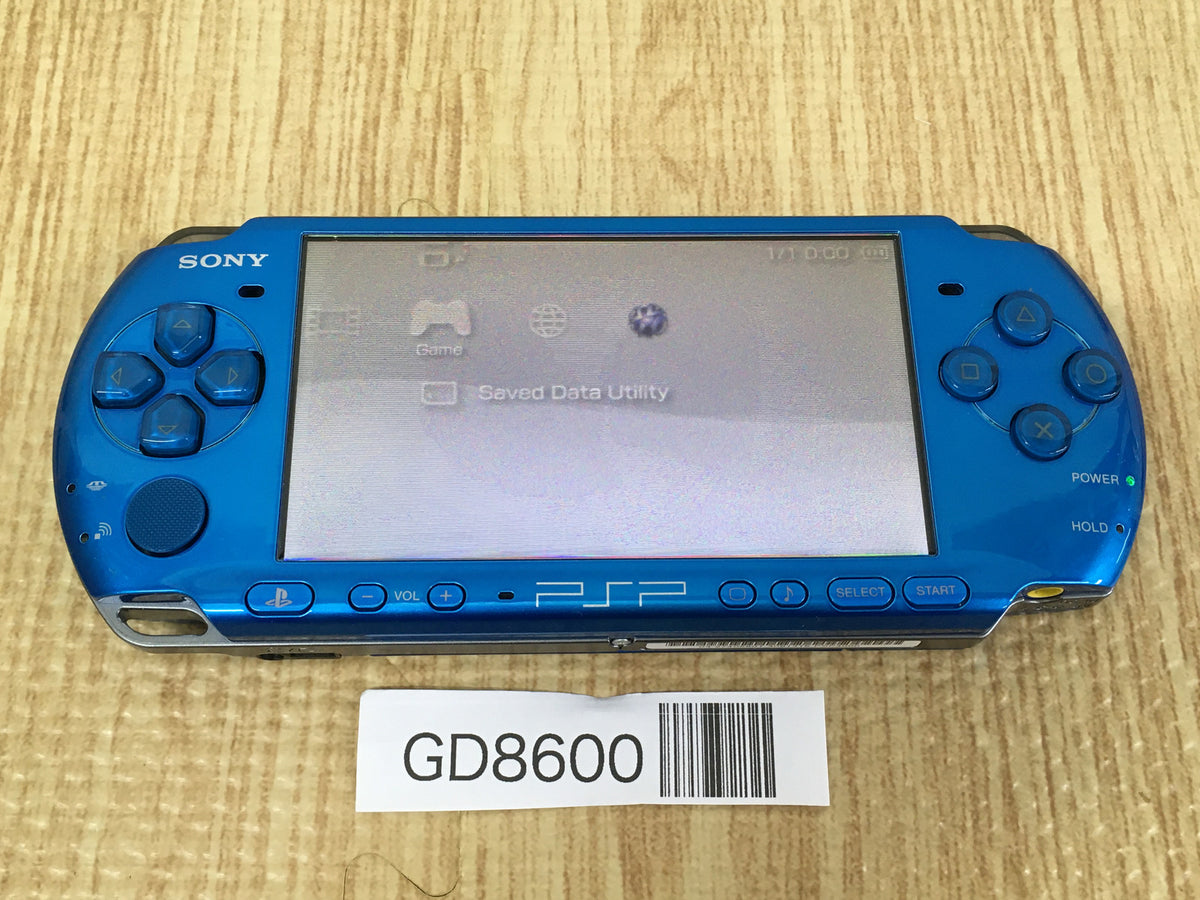 GD8600 Plz Read Item Condi PSP-3000 VIBRANT BLUE SONY PSP