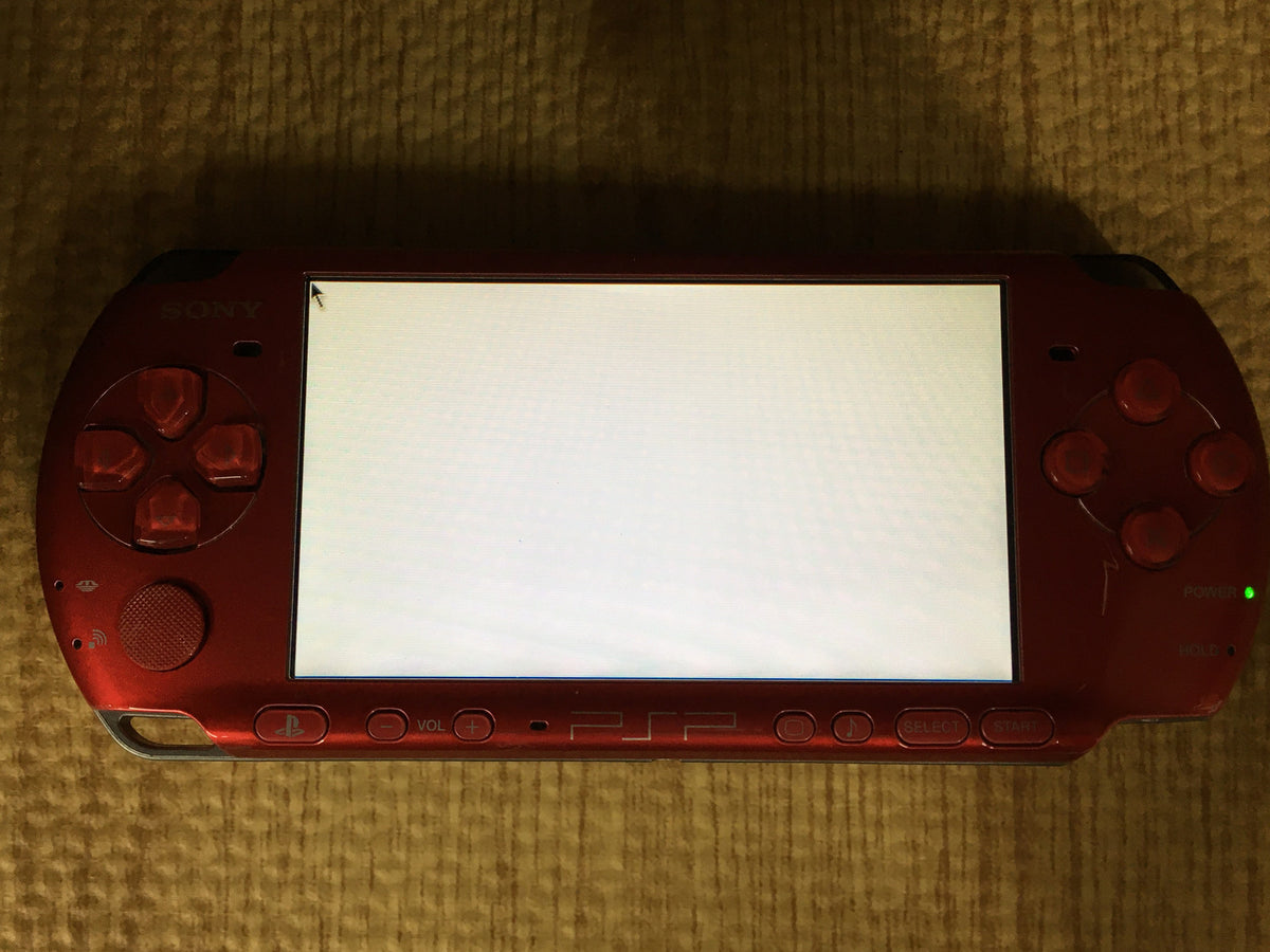 GD8609 Plz Read Item Condi PSP-3000 RADIANT RED SONY PSP