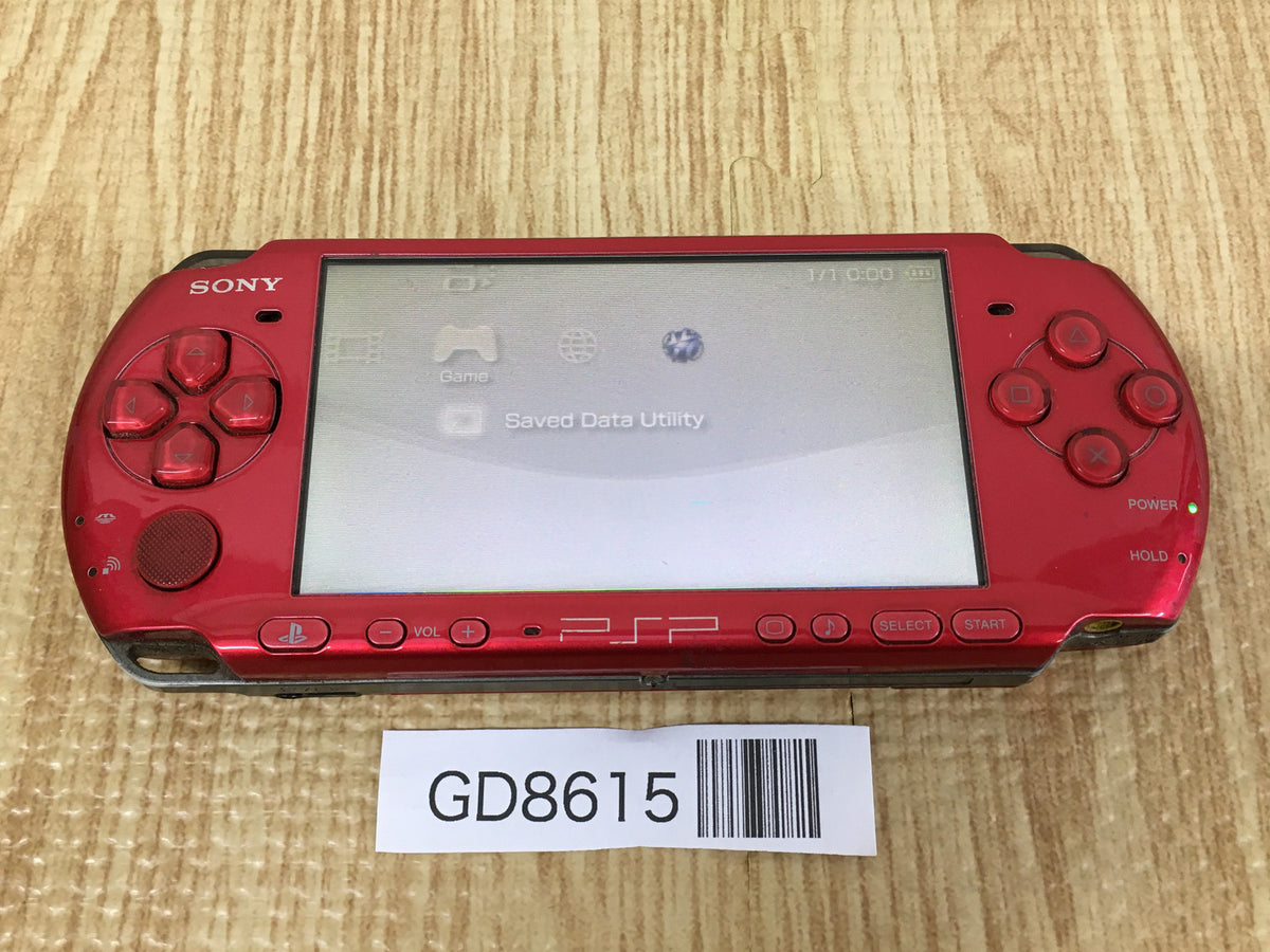 PSP-3000   レット GD8615 Plz Read Item Condi PSP-3000 RADIANT RED SONY PSP