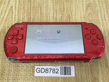 GD8782 With Defects - PSP-3000 RADIANT RED SONY PSP Console Japan