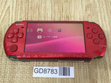 GD8783 With Defects - PSP-3000 RADIANT RED SONY PSP Console Japan