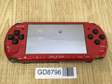 GD8796 With Defects - PSP-3000 RED & BLACK SONY PSP Console Japan