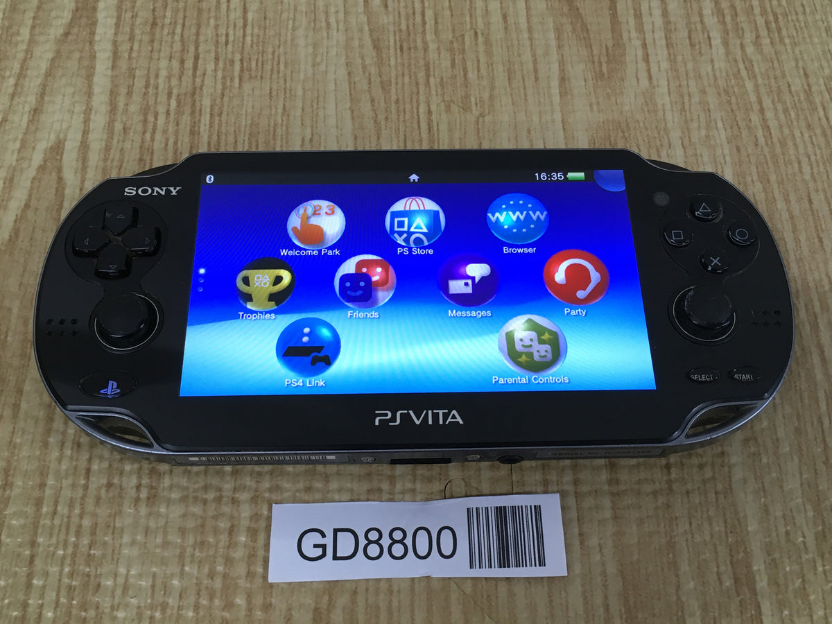 GD8800 With Defects - PS Vita PCH-1000 CRYSTAL BLACK SONY