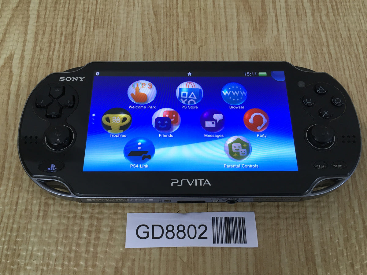 GD8802 With Defects - PS Vita PCH-1000 CRYSTAL BLACK SONY