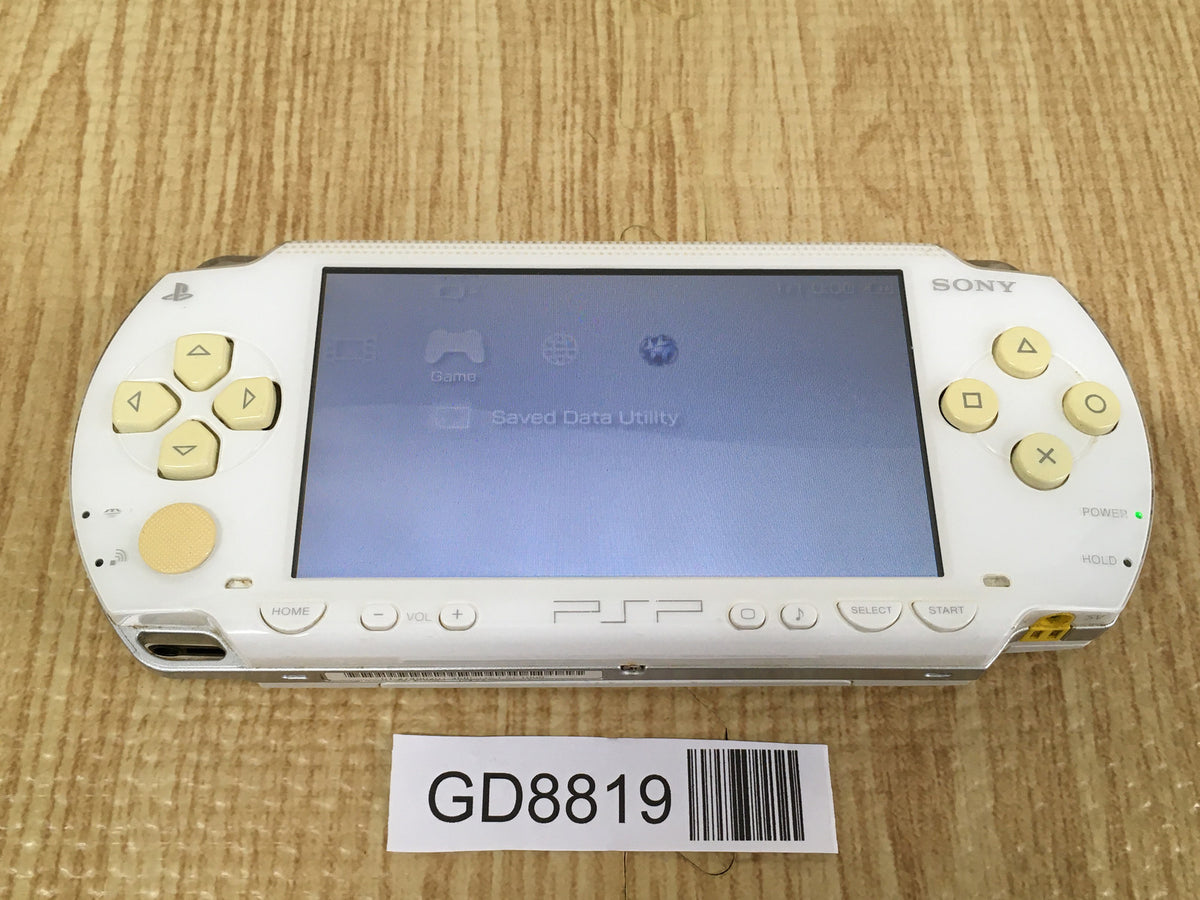 GD8819 Plz Read Item Condi PSP-1000 CERAMIC WHITE SONY PSP Console