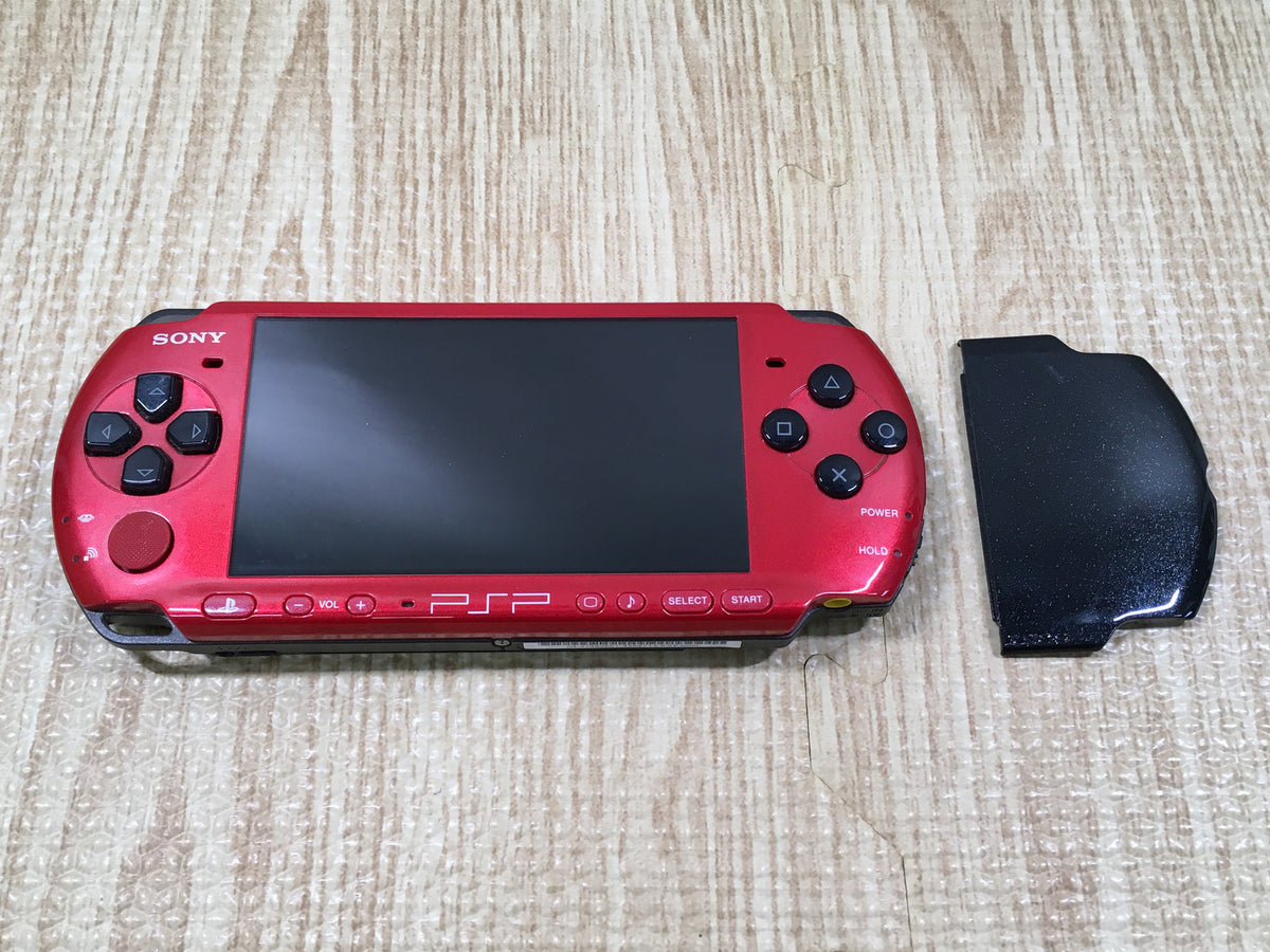 GD8876 Plz Read Item Condi PSP-3000 RED & BLACK SONY PSP Console