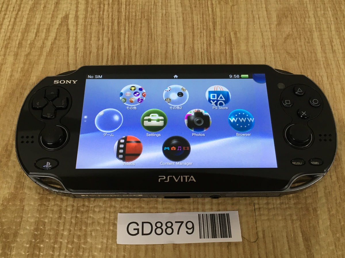 GD8879 With Defects - PS Vita PCH-1000 CRYSTAL BLACK SONY PSP