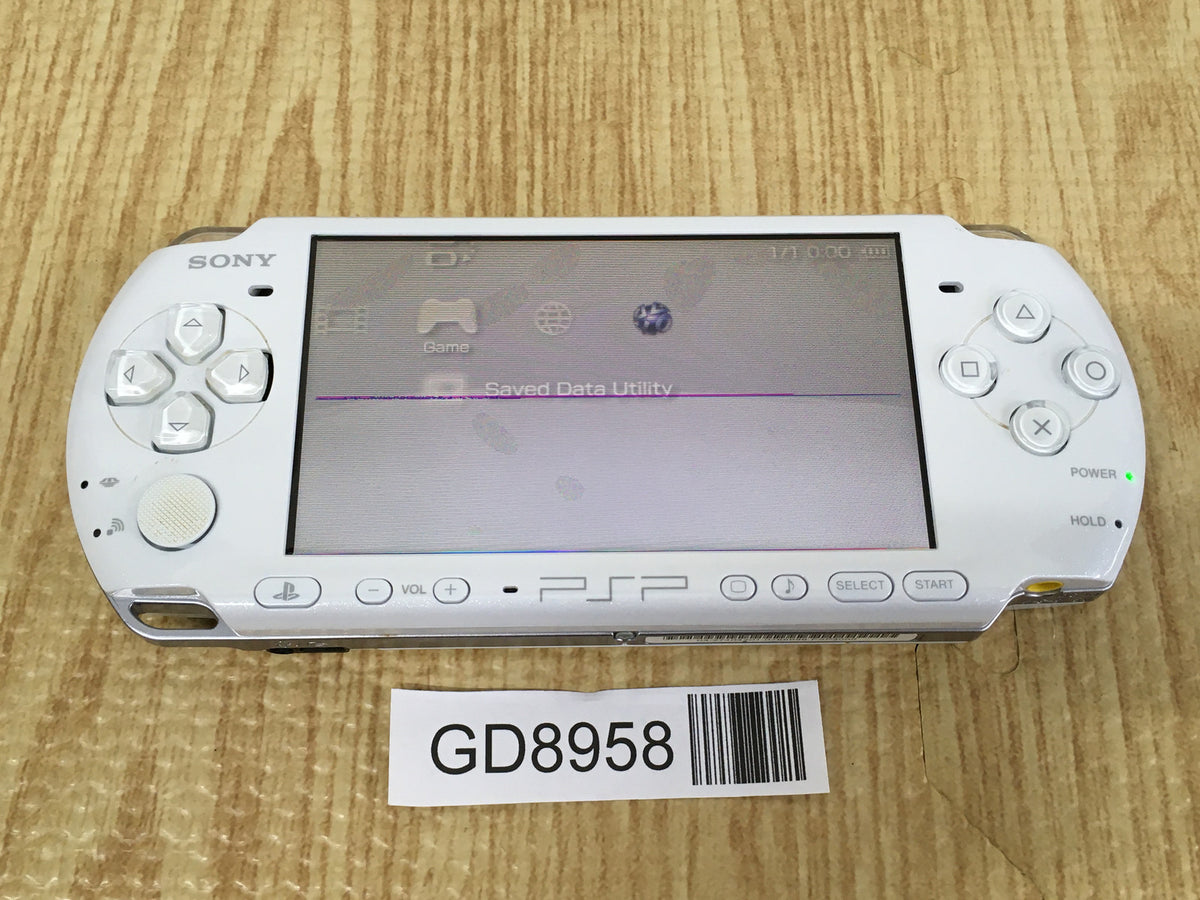 GD8958 With Defects - PSP-3000 PEARL WHITE SONY PSP Console Japan