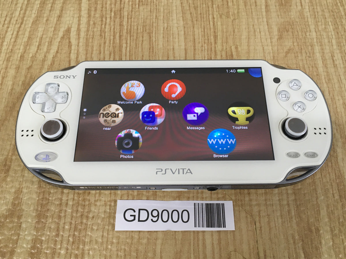 GD9000 With Defects - PS Vita PCH-1000 CRYSTAL WHITE SONY PSP