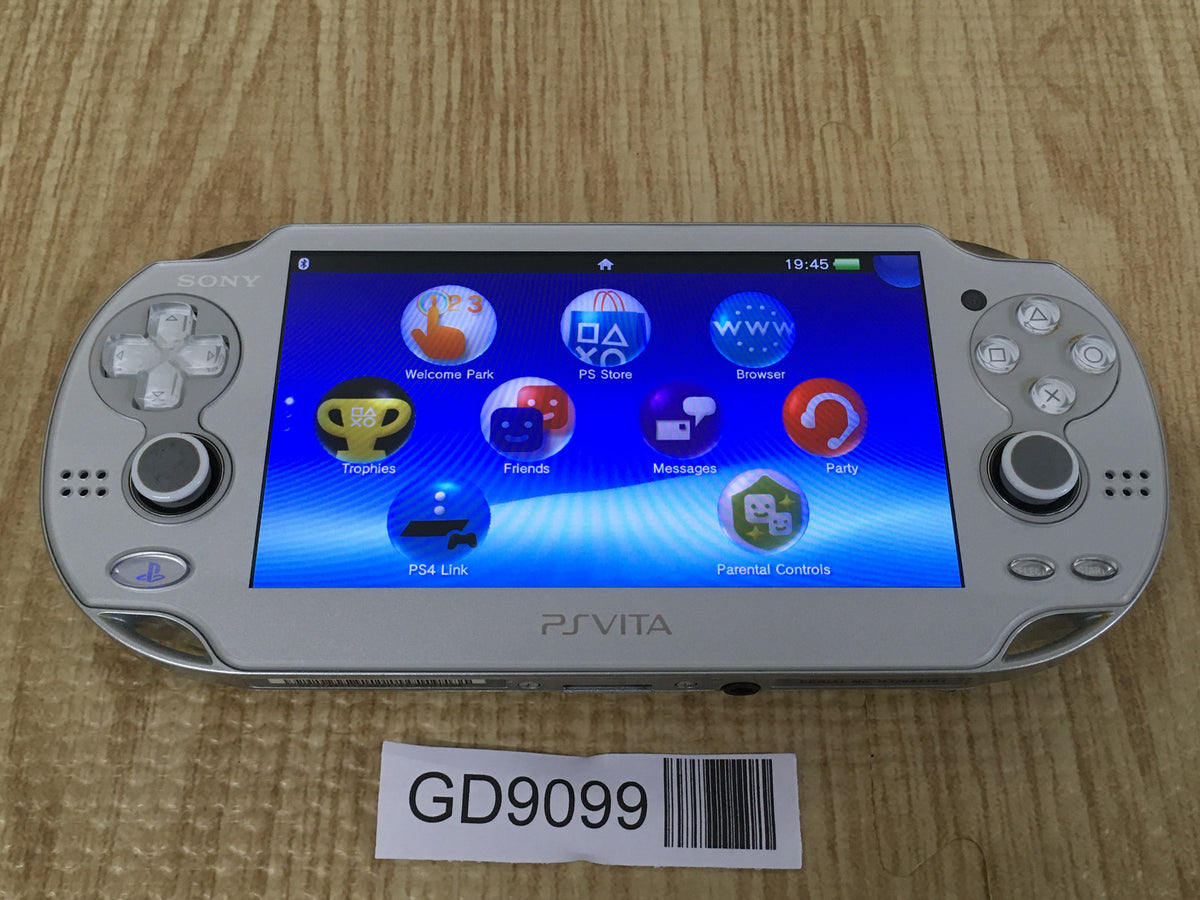 GD9099 Tested Working - PS Vita PCH-1000 Ice Silver SONY PSP