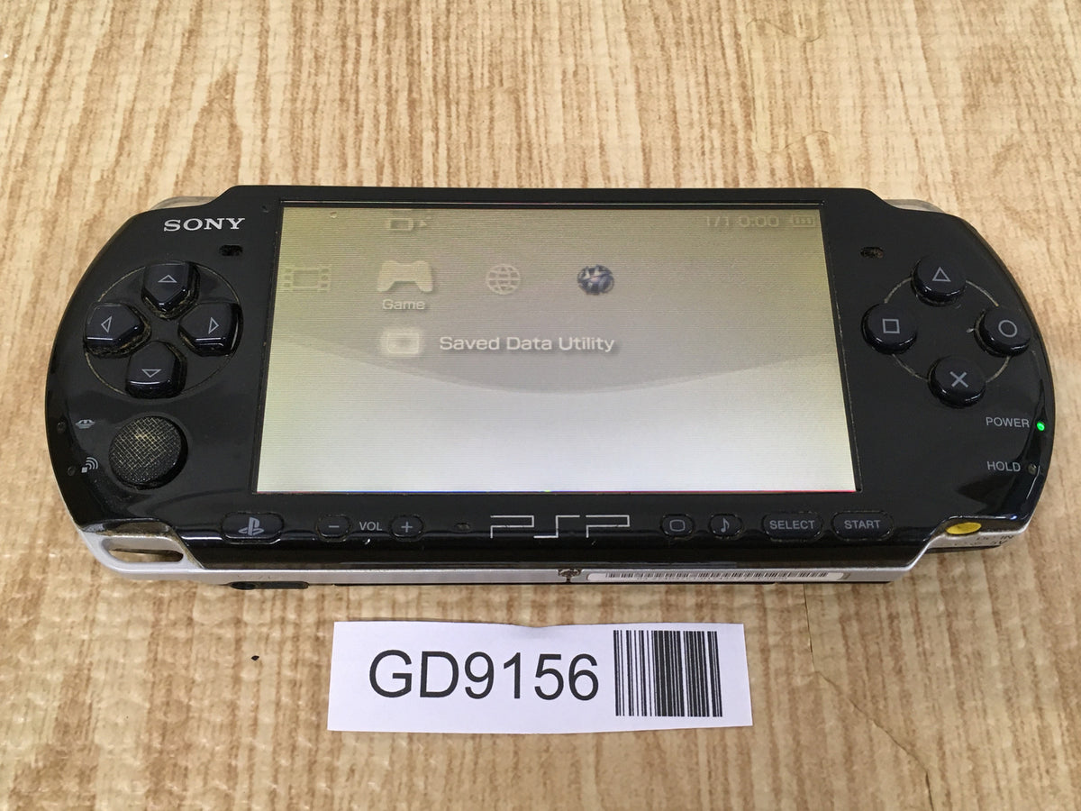 5-070 PSP-3000 ブラック SONY PSP 3000 Playstation Portable Piano Black Console From Japan