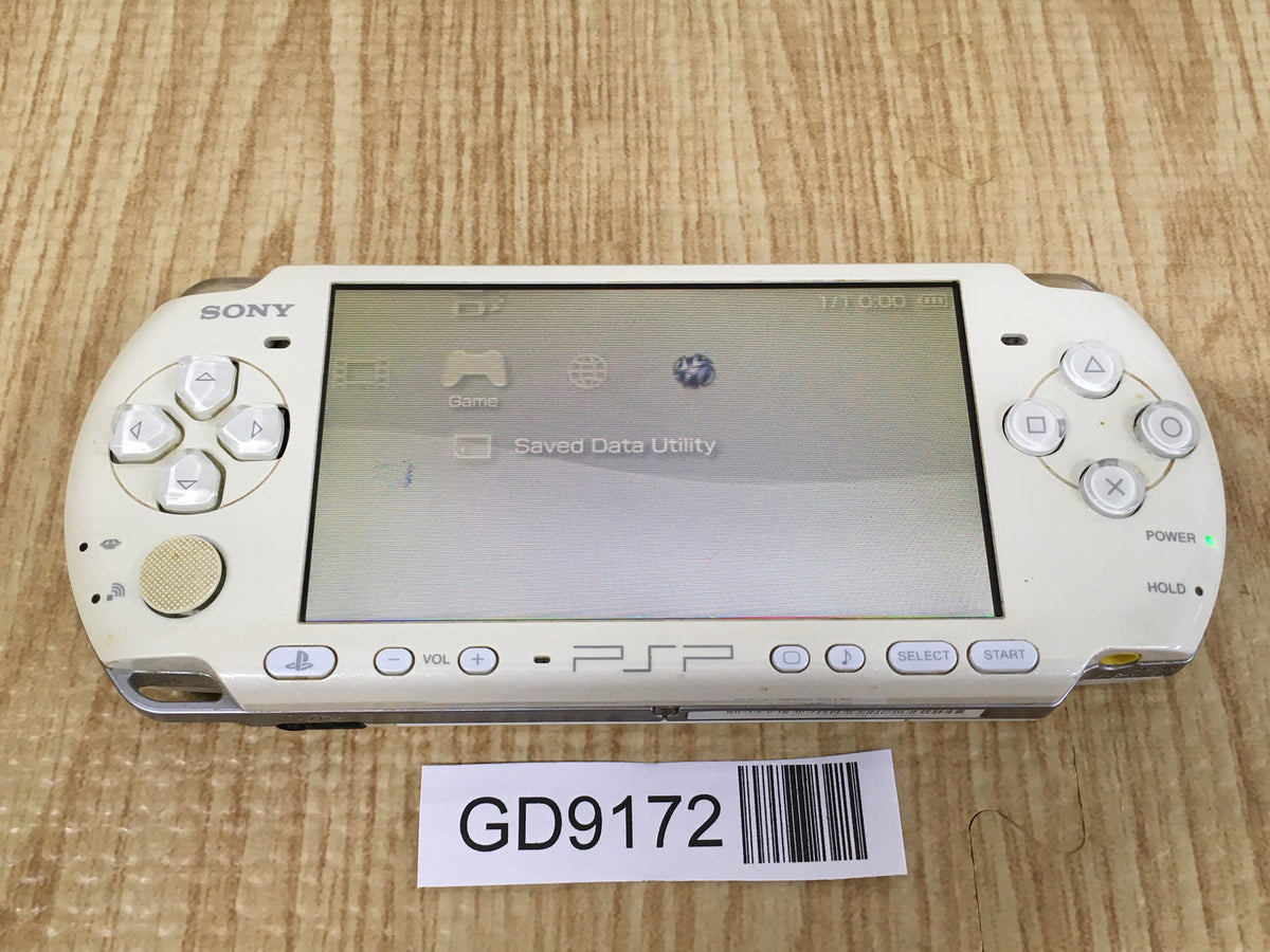 GD9172 With Defects - PSP-3000 PEARL WHITE SONY PSP Console Japan
