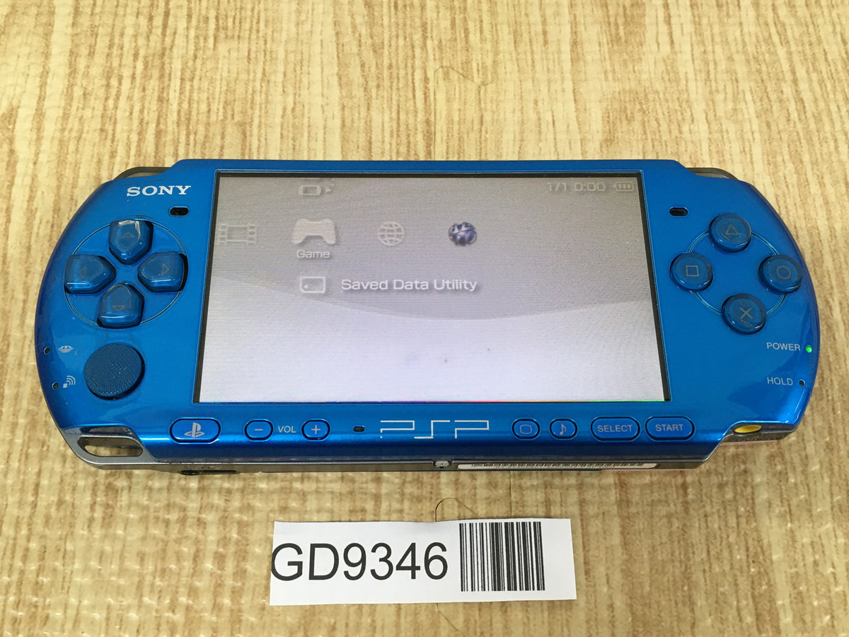 GD9346 With Defects - PSP-3000 VIBRANT BLUE SONY PSP Console Japan