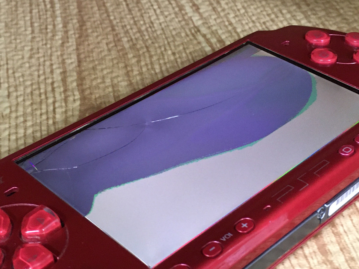 GD9349 With Defects - PSP-3000 RADIANT RED SONY PSP Console Japan